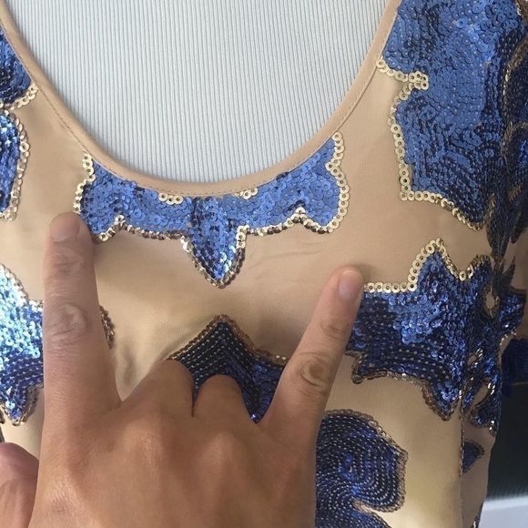 Tracy Reese for Target sequin shirt sleeve blouse - Picture 4 of 7